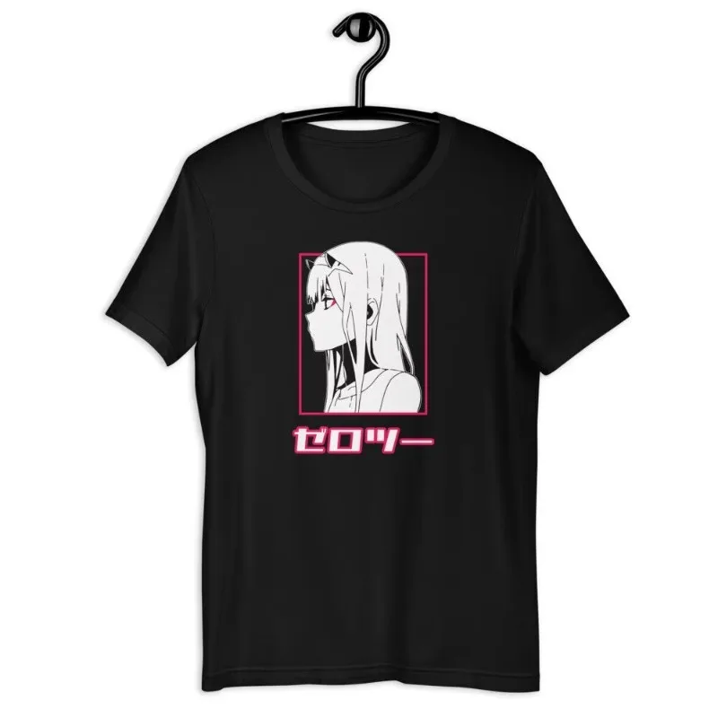 Trend Summer 2025 Cosplay Neutral Zero Two Darling in The Franxx New T Shirt Manga Anime Tumblr Waifu Kawaii Streetwear