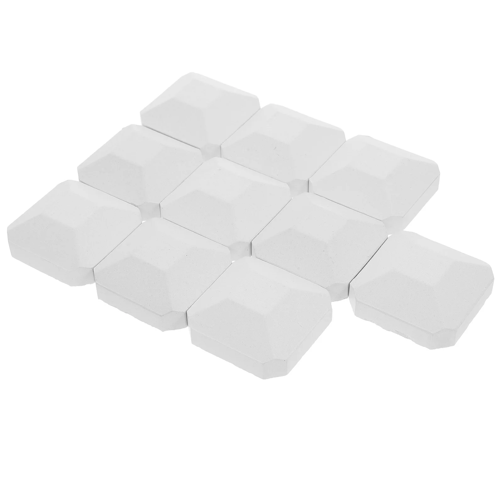 

10 PCS Coal Replacement Parts Bbq Briquettes Insulation Cordierite for Gas Grill White Grilling