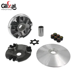 Glixal Variator Kit with 5g Roller Weights for Jog 90, 4DM, Vino 90, Minarelli 2-Stroke 1PE50QMF Scooter Moped (15 Splines)