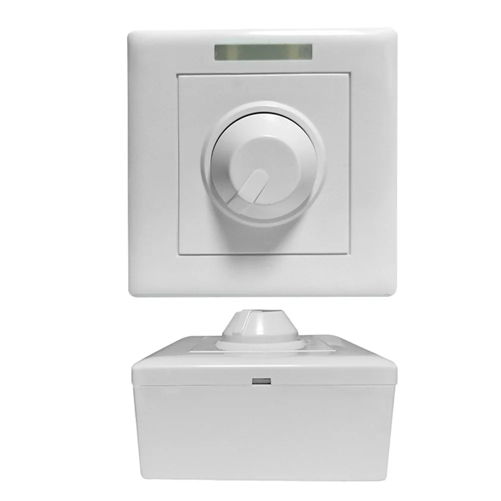 

86 Style Dimmer Switch Panel Led Pwm Controller 0-100% Adjustable Brightness For Strip Light Cabinet Lighting Flicker-