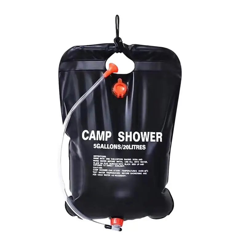 

Shower Bag For Camp Solar Heated Water Tank 20L Shower Bag Foldable Water Organizer Large Capacity Camping Accessories For
