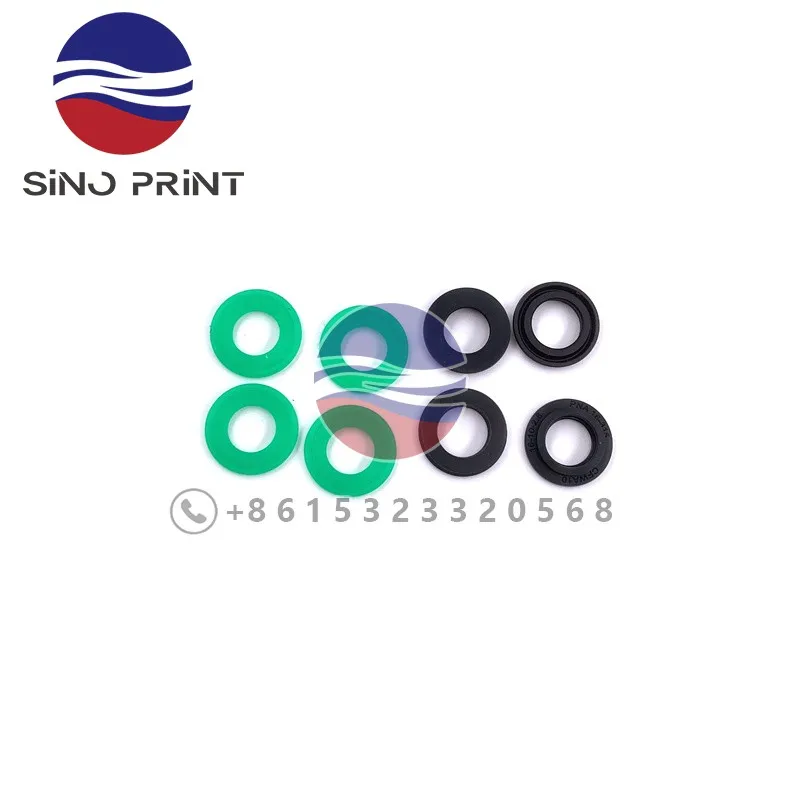 4Pcs Black Gasket & 4Pcs Green 093K801640 Seal For Roland 700 Valve 2625455 Man Roland 700 Pneumatic Cylinder Repair Kits