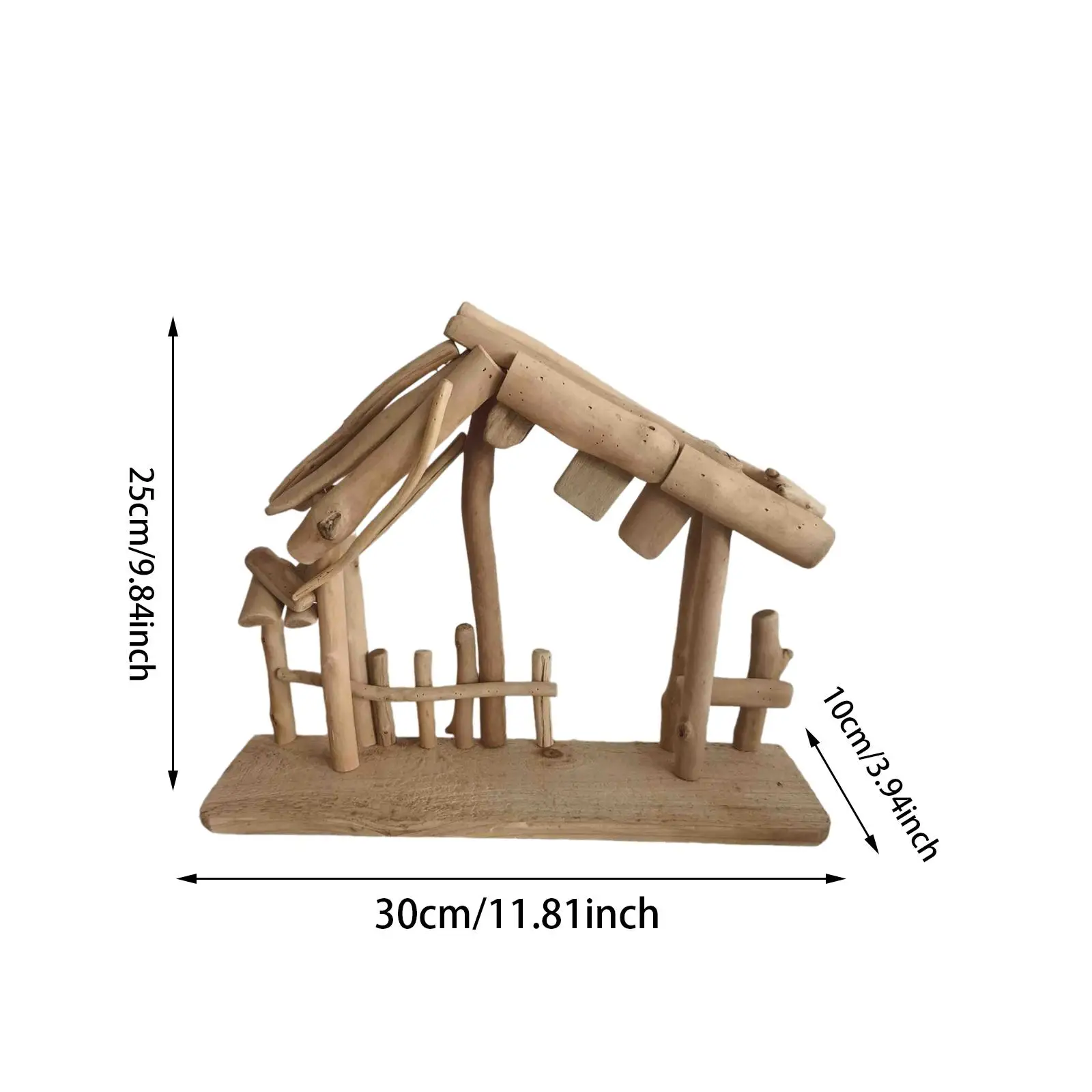 النمط الأوروبي عيد الميلاد الراتنج مدير الديكور مدير خشبي مستقر في الهواء الطلق مشهد المهد للمنزل سطح المكتب عطلة حفلة هدية #6