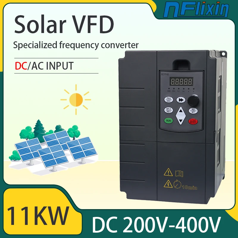 PV Solar Inverter 11-30KW DC to AC 220V Built-in MPPT Compatible with Solar Panels.