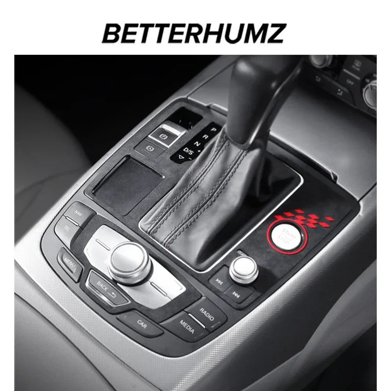 Made of Alcantara For Audi A6 C7 A7 4G8 2012-2018 Center Console Gear  Shifter Panel Trim Sticker Car Interior Tuning Accessories - AliExpress 34