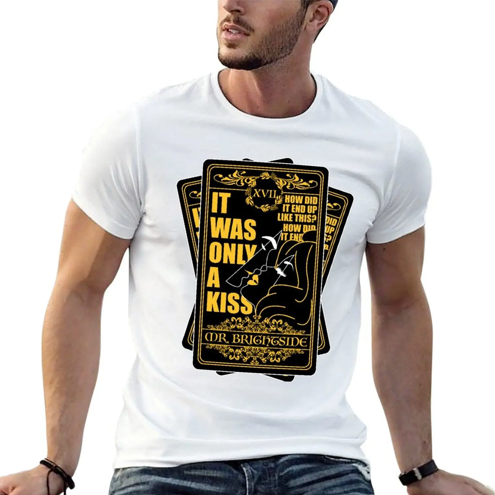 It was only a kiss (Mr. Brightside) T-Shirt funny costumes croswit shirt man t shirts for men pack