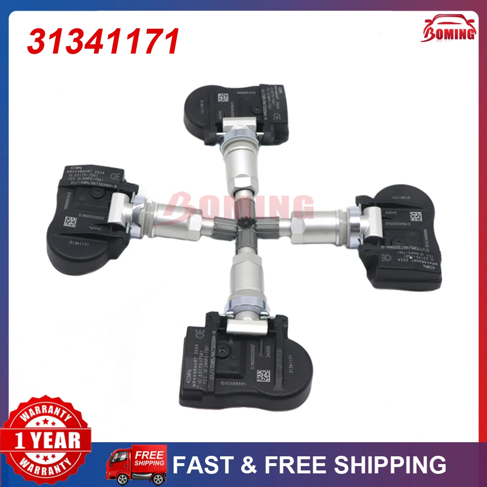 

For Volvo V60 XC60 S60 S70 S80 V40 V70 XC70 2014-2018 433MHZ 31341893 31445473 31341171 TPMS Tire Pressure Monitoring Sensor