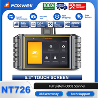 FOXWELL NT726 Full System OBD2 Scanner 12+ Reset Service ABS Bleeding Oil Reset SAS TPMS DPF Regen Automotive Diagnostic Tool