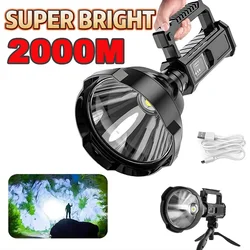 Newest 100000LM Rechargeable High Power Led Flashlight Ultra-long Lighting Distance Searchlight P150 Led Powerful Lantern Torche