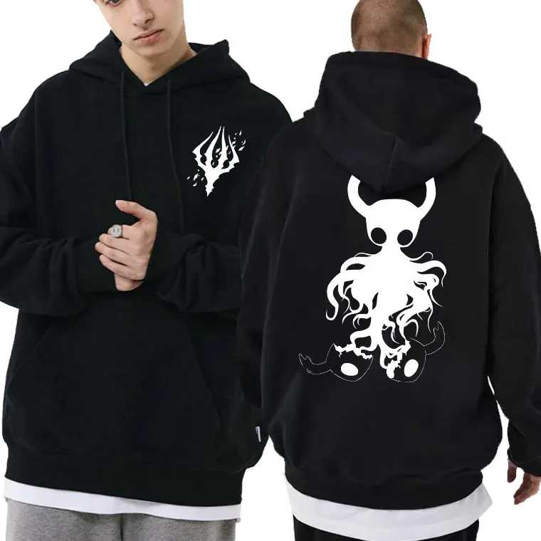 Gioco Hollow Void Hollow Knight Darkside felpa con cappuccio uomo donna Anime Cartoon felpe con cappuccio larghe cappotto uomo felpa oversize di alta qualità