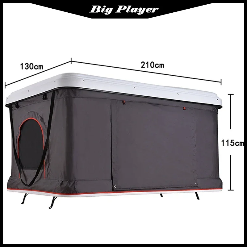 

210CM LLT188 Roof Tent Small SUV Car General Outdoor Double Tent Self-driving Tour Hard Shell Car Tent Waterproof And Foldable