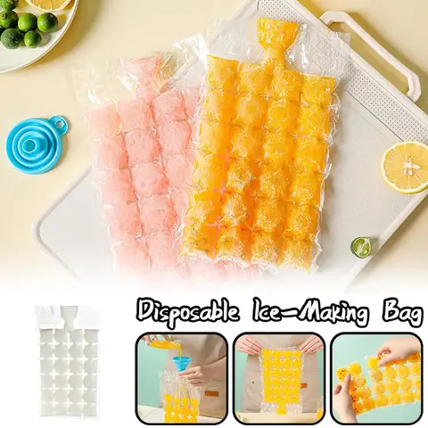 10Pcs/50Pcs 아이스 몰드 가방 일회용 얼음 만들기 가방 일회용 휴대용 큐브 가방 여름 DIY 물 음료 칵테일 주스