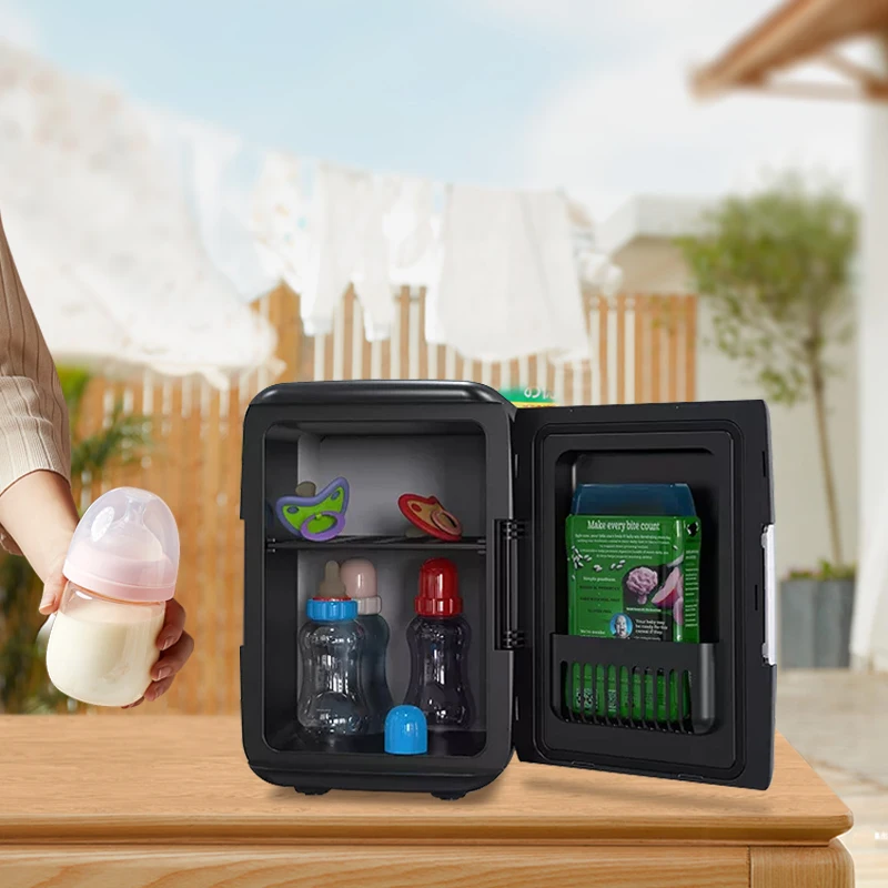 Mini refrigerador 2025 Premium 12V/220V 4L - Refrigerador cosmético portátil (alimentación dual AC/DC, compacto y de ahorro de energía)