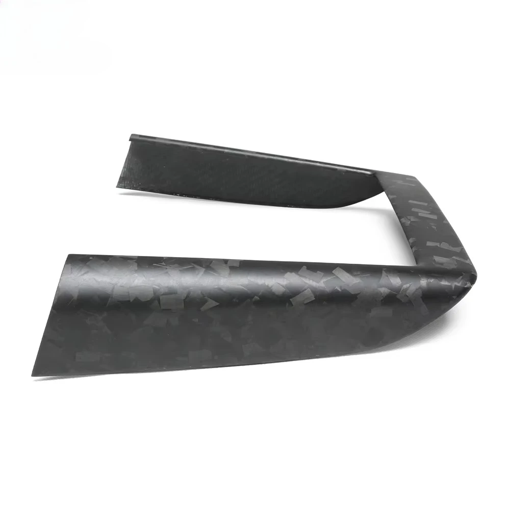 Interior Forged Dry Carbon Wireless Charger Frame Cover for 25+ Tesla Model Y Juniper & Model 3 Lightweight Sports Accessory