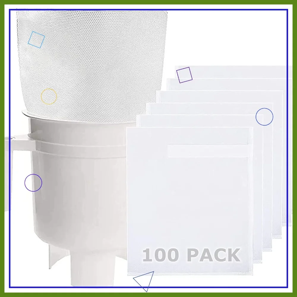 

100 Pack Cold Brew Coffee Filter Bags, 11.25''x13'' Disposable Home Brewing System Filters for Strong Cold Press
