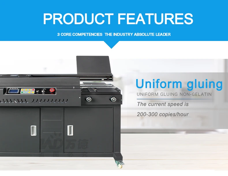 Macchina rilegatrice automatica per la produzione di colla a caldo per notebook (WD-60MA4)