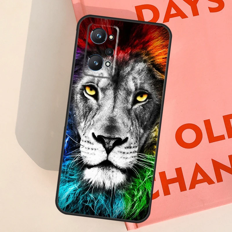 Animaux lion Newly Arrived For OnePlus Nord 2 8T 9R 9 Pro Phone Case Cover For Realme 8 Pro 8i GT Master GT Neo 2 C21