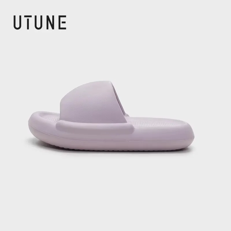 

UTUNE Summer Women's Chunky Cloud-Like EVA Slippers-Cute Thick Sole Anti-Slip Comfortable Indoor Sandals for Women and Men
