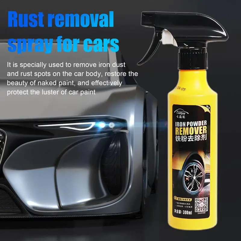 

Car Paint & Wheel Iron Particles Powder Cleaning 300ml Rust Iron Removal Car Paint Rust Remover Super Rust Dust Remover Spray