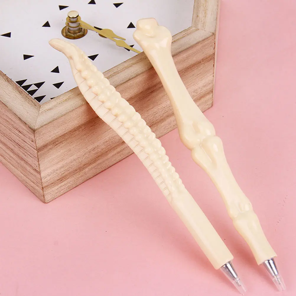 

1Set Halloween Ballpoint Pen Bone Shape 0.7mm Smooth Writing Creative Party Pen Gifts for Students Writing Pens