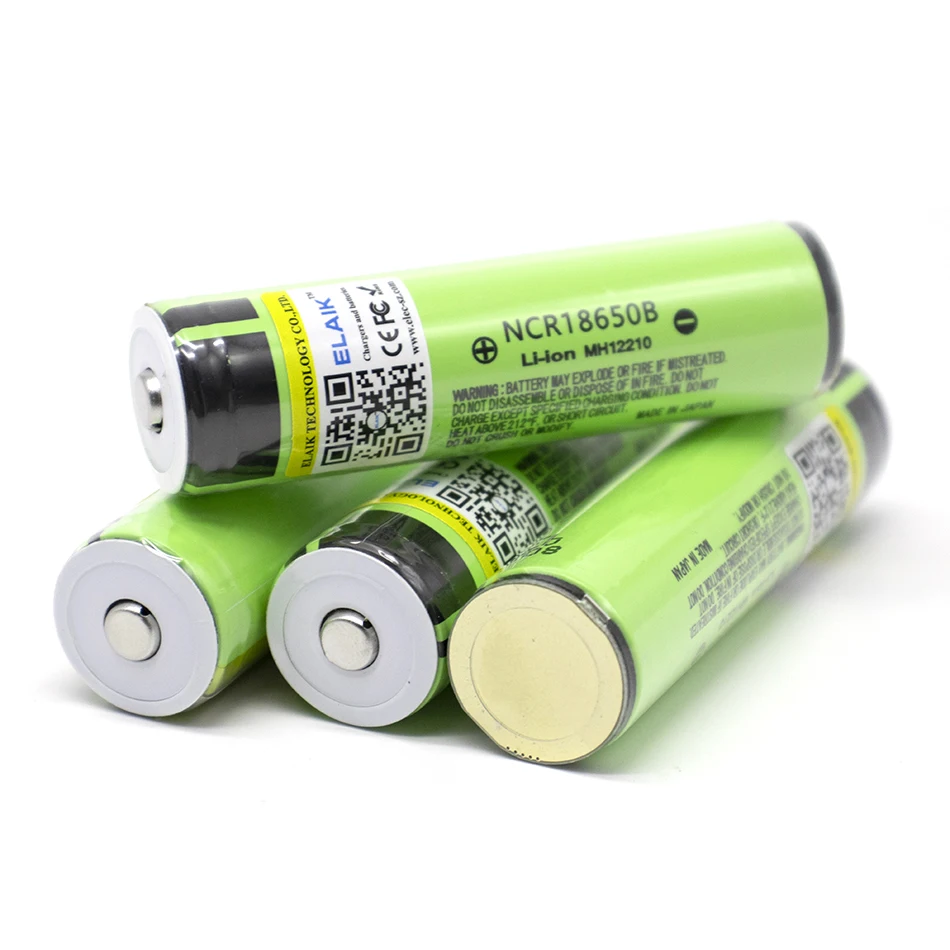 1-10PCS ELAIK 18650 3,7 V 3400mah NCR18650B Für Wiederaufladbare Lthium Batterie Schutz Bord Geeignet Für Taschenlampe