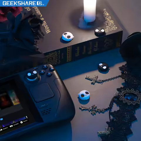 50 Packs Skull Silicone Soft Thumb Stick Grip Cap Controller Joystick Cover For Valve steam deck Game Console Thumbstick Case