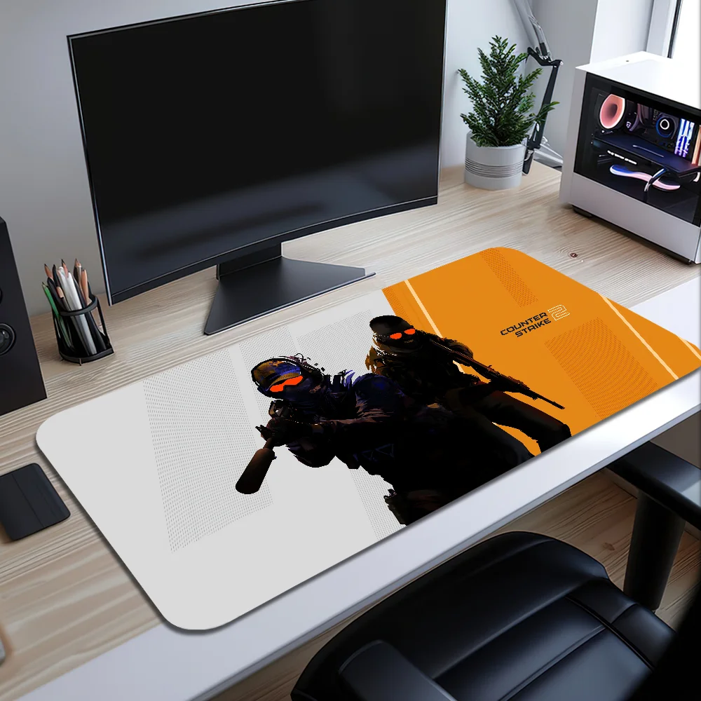 C-Counter Strike 2 CS2 Mouse Pad Large Desk Mat Keyboard Ergonomic Office Rubber PC Non-slip Anti-fray Home Custom Best Price