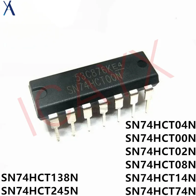 10pcs SN74HCT04N DIP-14 74HCT04 DIP 74HCT04N SN74HCT00N SN74HCT02N SN74HCT08N SN74HCT14N SN74HCT74N SN74HCT138N 74HCT08 74HCT14