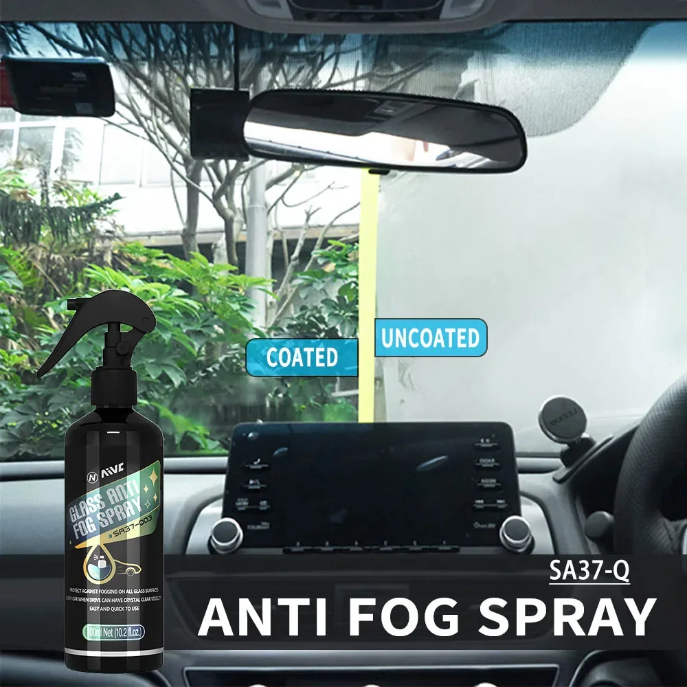 Spray antiembaçante aivc, revestimento antiembaçante para vidro de para-brisa de carro, espelho de condução, janela, evita embaçamento, detalhamento automático