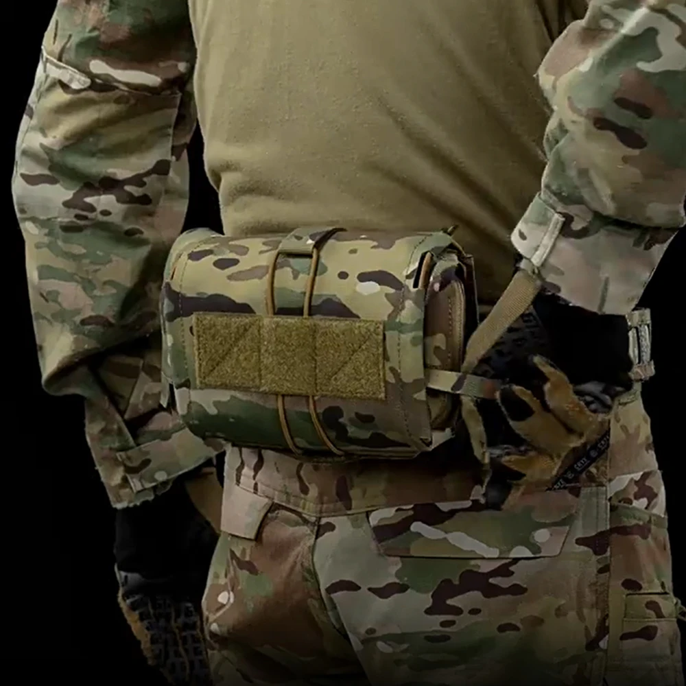 

Tactical First Aid Kit MOLLE Rapid Deployment Medical Pouch Horizontal Quick Pull Hunting Camping Survival Safety Waist Belt Bag