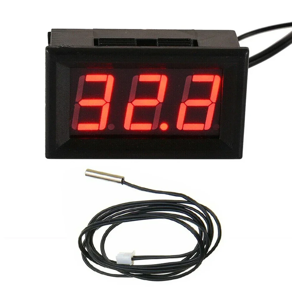 12V LED Digital Probe -50 ~ 110°C Detector Digital Switch Electronic Temperature -50~110℃ 0.5s Rate Digital Thermometer