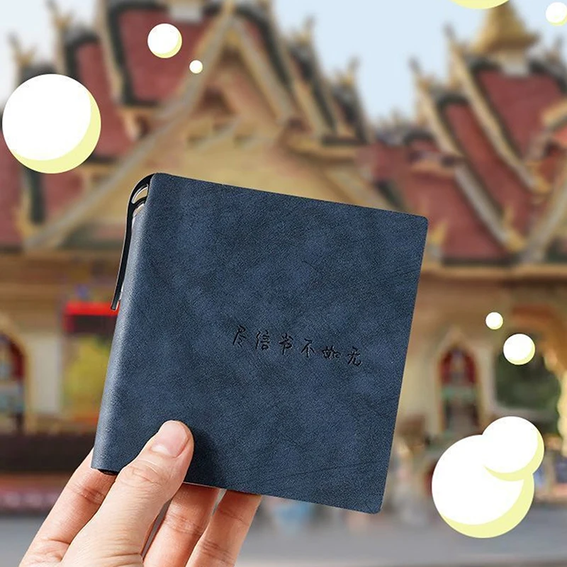 Mini Notebook High Quality Grid Page To Do List Diary Weekly Planner PU Leather Portable Agenda Book Students