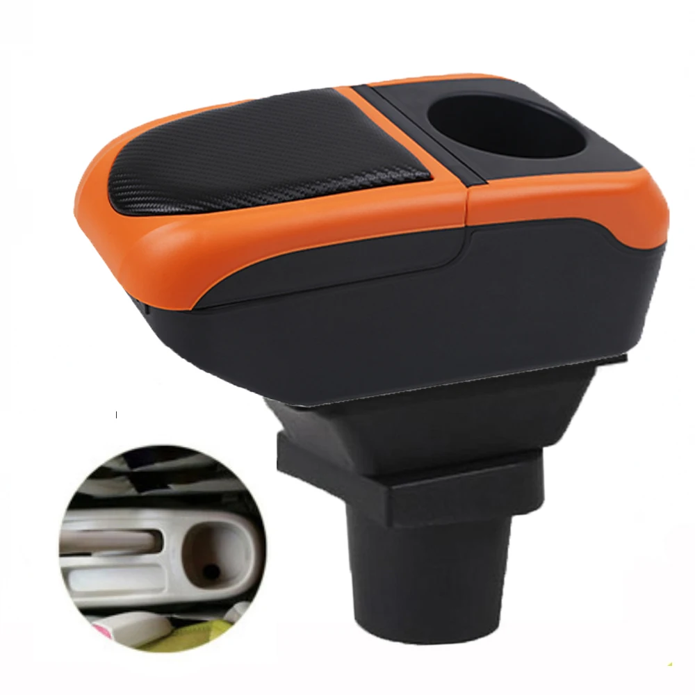 

For Car Toyota Vios Belta Yaris NCP42 Armrest Box Arm Elbow Rest Center Console Storage Case with Cup Holder USB Port