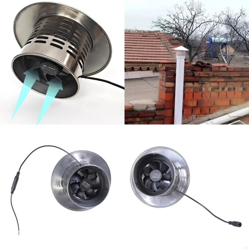 

964E Solar 12V Extractor Ventilation Fan Energy Saving Wall Mounted Vent Cooling