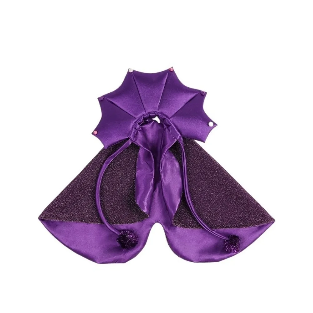 

Cute Star Pet Witch Cloak Cloth Soft Halloween Pet Cloak Pet Clothes Purple Dog Witch Costume Halloween Atmosphere