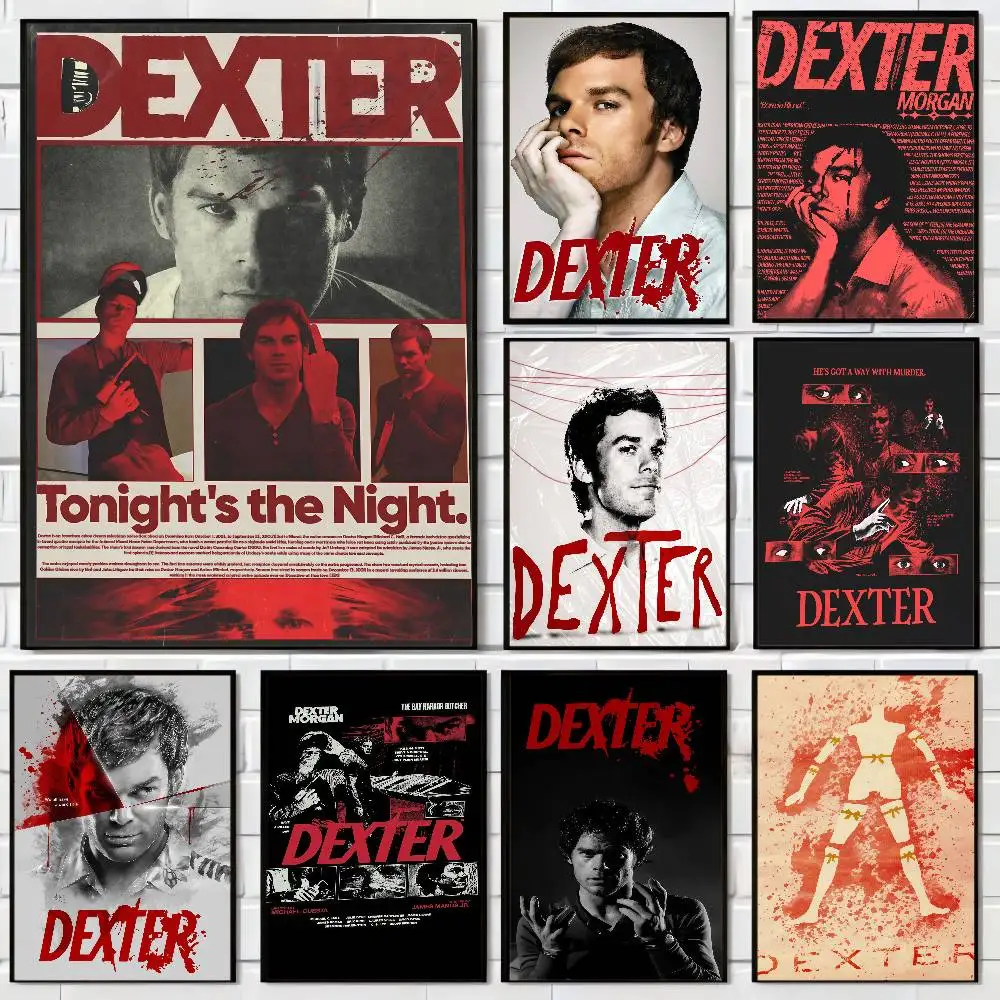 D-Dexter مايكل C.Hall تلفزيون كلاسيكي نوعية جيدة يطبع وملصقات غرفة خمر المنزل بار مقهى ديكور الجمالية الفن طلاء جدران #1