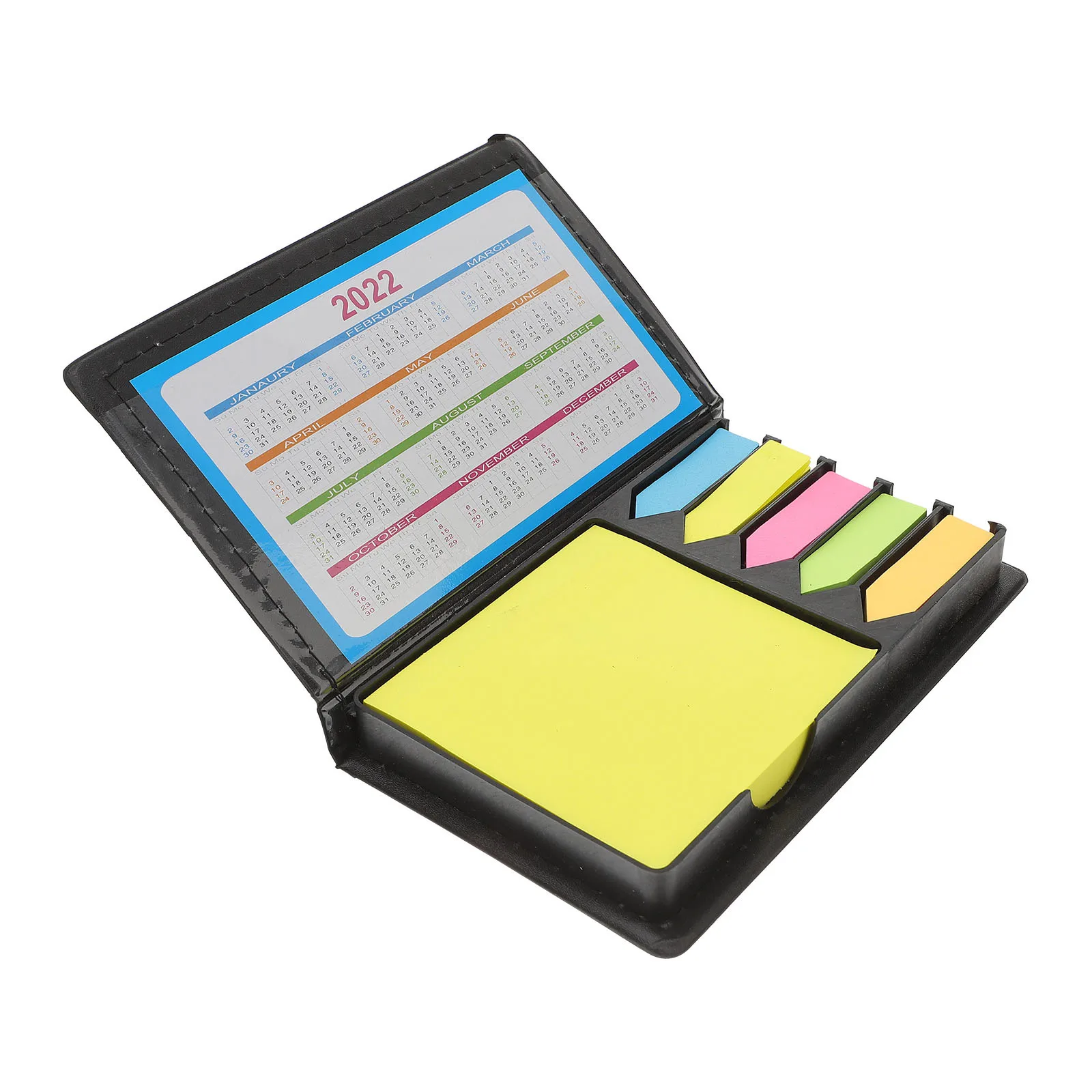 Sticky Memo Set Premium Craft Paper PU Exquisite Looking Convenient Practical Home Work Office School Use