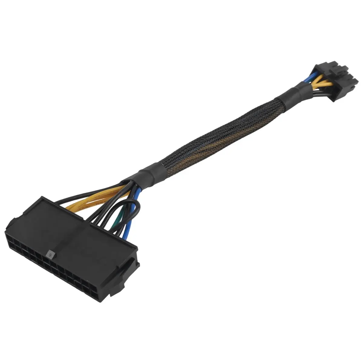 618 Mega Sale 24 Pin to 10 Pin Adapter Cable ATX PSU Main Power Supply Cable Braided Sleeved Cable for Motherboard