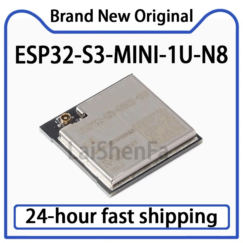 1PCS ESP32-S3-MINI-1U-N8 Wi-Fi+Bluetooth 5.0 8MB 32-bit Dual Core MCU Module Original Stock