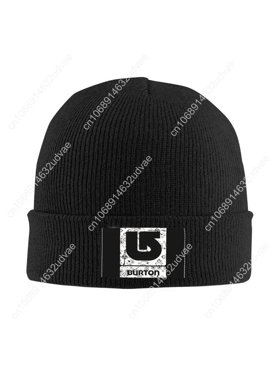 Burton Snowboards Spellout Logo Spades Knitted Beanie Hat Beanies Cap Vtg Vintage Adjustable