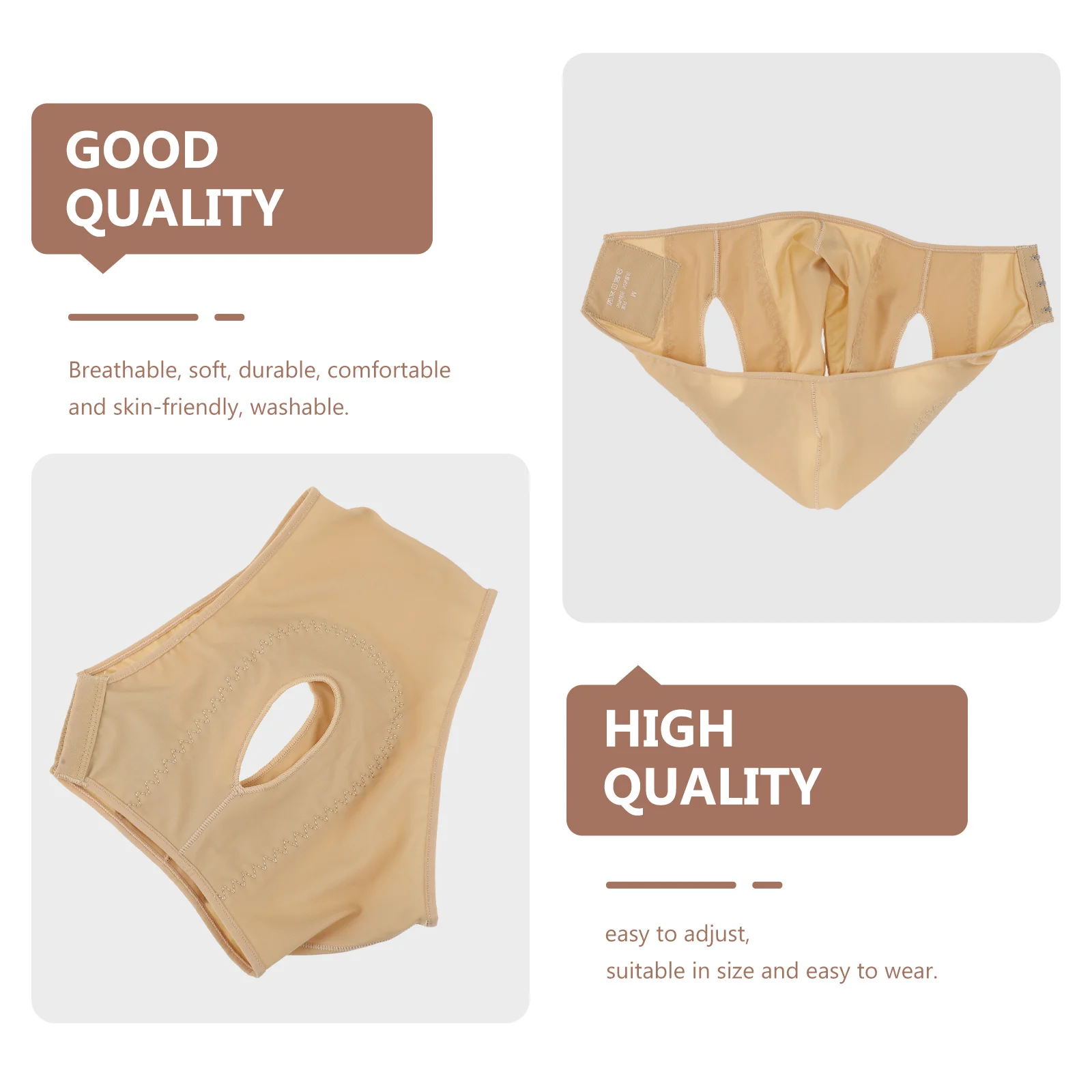 

Shaping Ice Silk Breathable Slimming Facial Lifting Mask Adjustable Face Bandage Skin Tool for Double Chin M Size