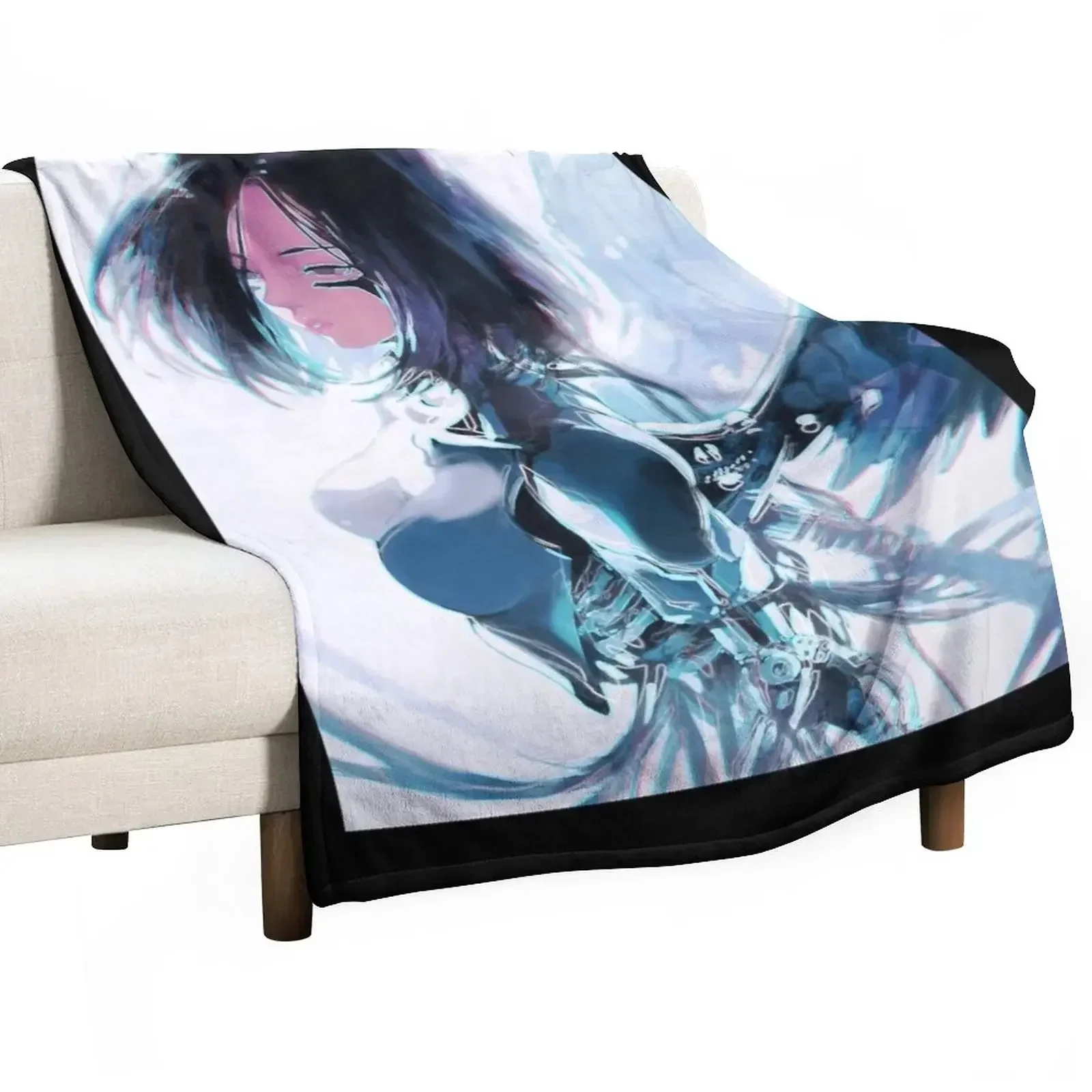 Alita: Battle Angel Throw Blanket Plaid on the sofa For Decorative Sofa Decorative Sofa Blankets