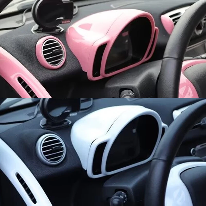 For Smart Brabus 451 Fortwo Car Dashboard Frame Instrument Circle Decorative Sticker Car Interior Modification Accessories