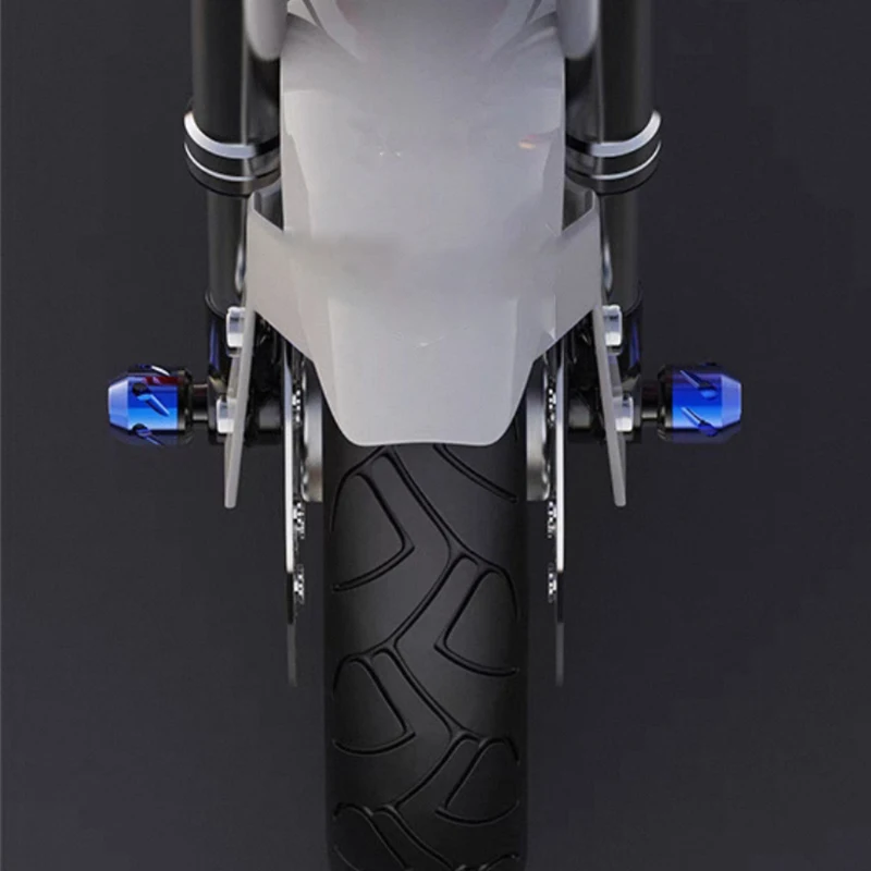 Universal Motorcycle Front Suspension Protection Cup Frame Slider 1 Pair All Aluminum Alloy Anti-Collision Cup Brake Protector