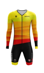 New Triathlon Sweatshirt Long Sleeve Cycling Suit Men's Cycling Jumpsuit Mountain Suit Road Speed Suit One-piece Swimsuit