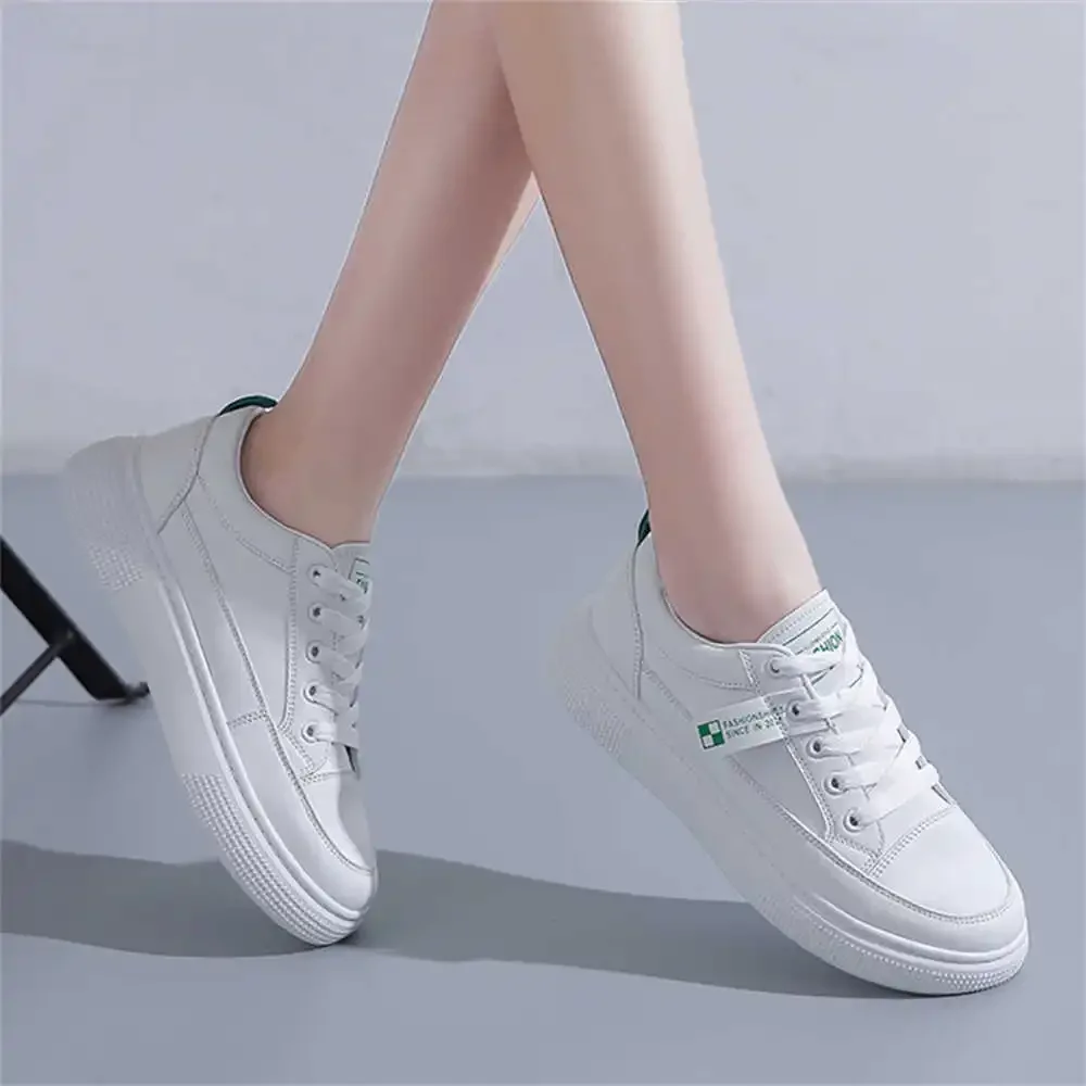 35-36 White Sole Special Flat Shoes Beige Woman Boots Sneakers 33 Size Sport School Offers Boty Team Tenise