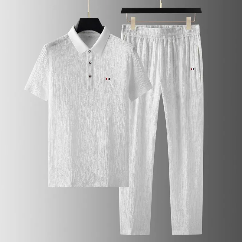 (Hemd + Hose) 2026 Sommer Herrenmode-Set im neuen Stil, Herrenhemd Kurzarmhemd Hochwertige Hemden für Männer Zweiteiliges Set