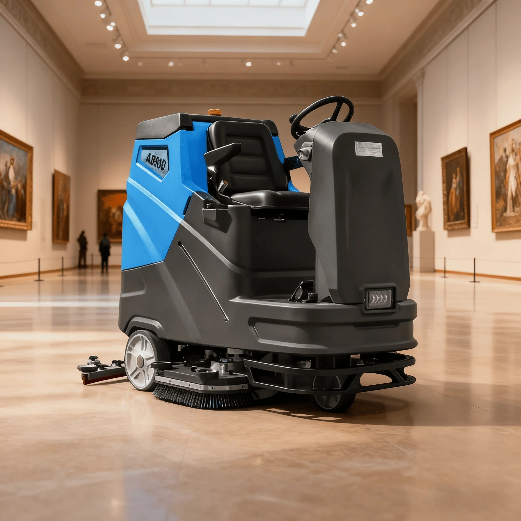 Electric Commercial Industrial High Pressure Ride-On Scrubber, Self-Propelled Sitting-type Automatic Floor Washer,