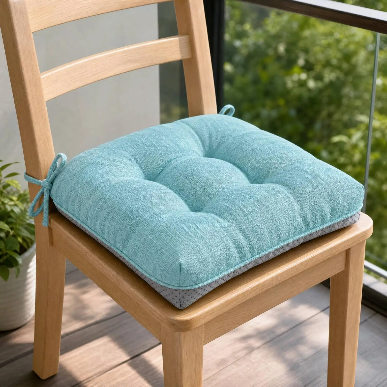 Versatile Chair Seat Cushion with Shredded Foam Fill for Reading Nooks and Desk Chairs