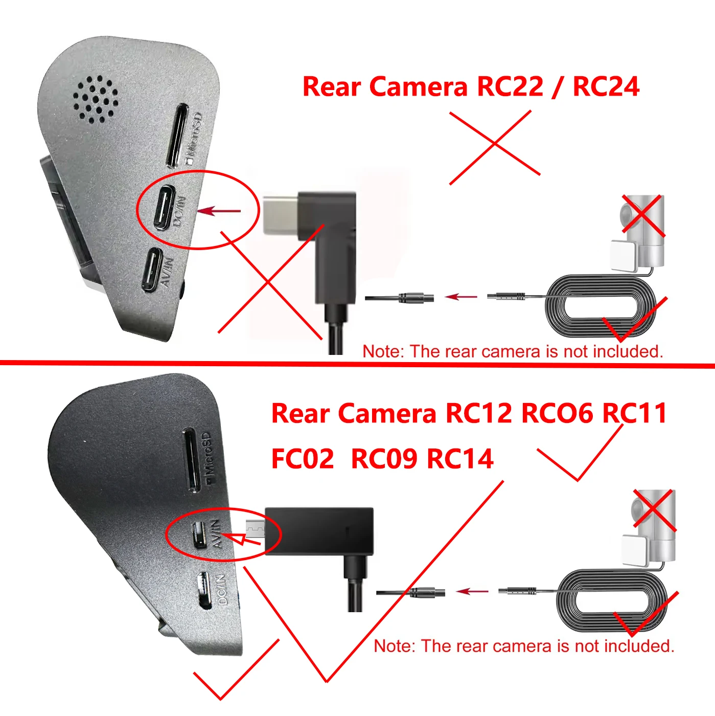 ل 70MAI RC12 RCO6 RC11 FC02 RC09 RC14 خط اتصال التصوير الخلفي